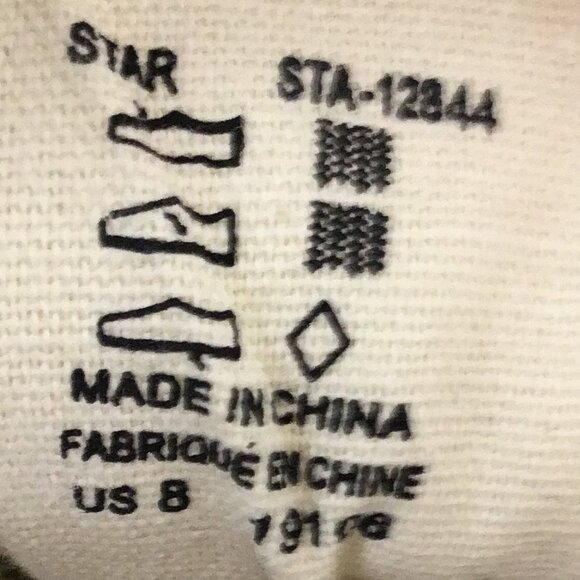 Taos Charcoal Star Sneakers Size 8 - Picture 8 of 8